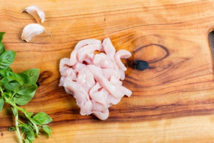 Tiras de filete de pollo
