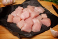 Filete de pollo en cubos