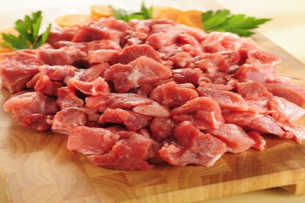 Cerdo en cubos